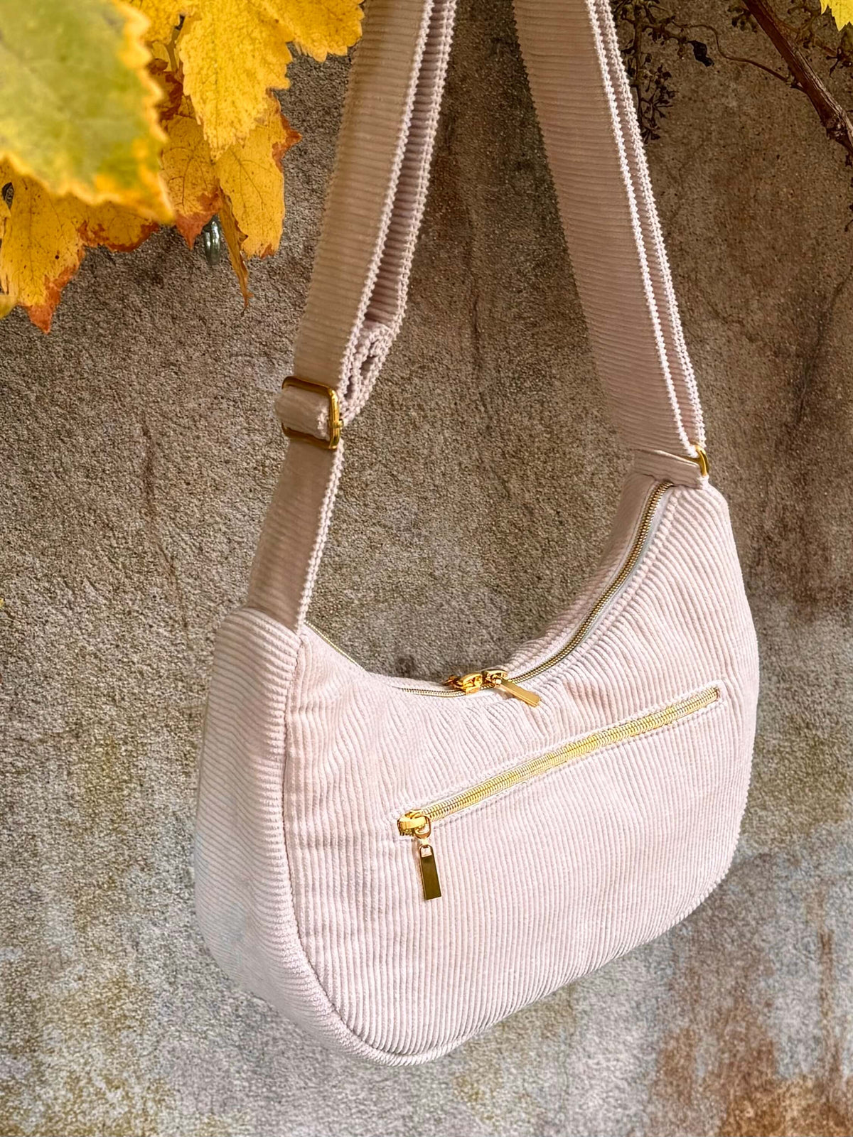 Sac bandoulière femme en coton Oeko-Tex – Fait main en France