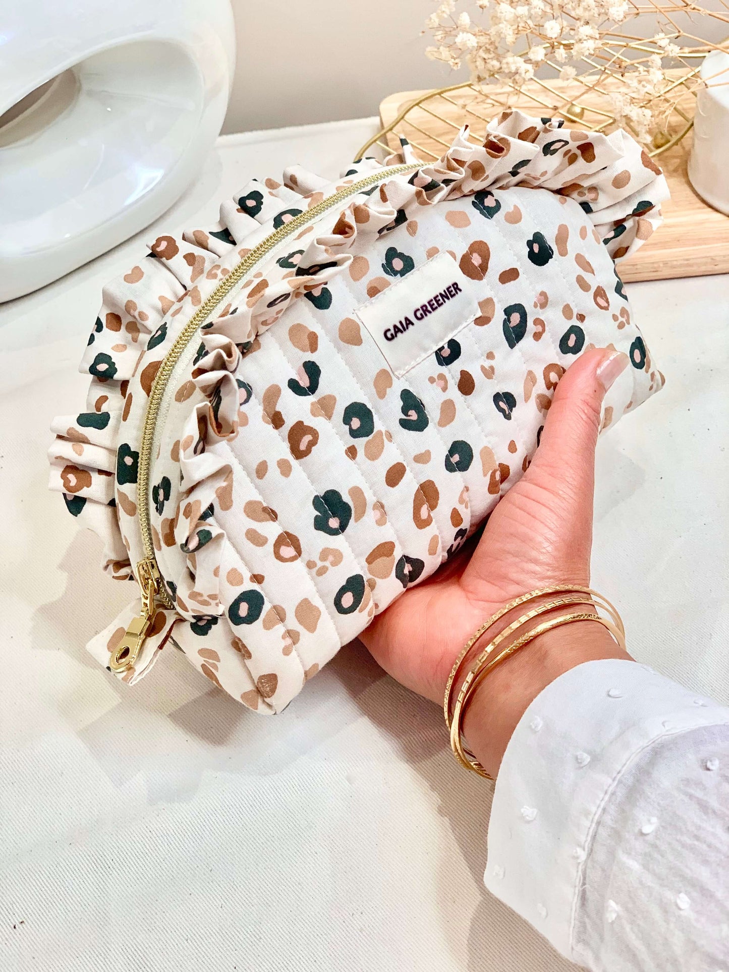 Trousse de toilette femme - coton imperméable GAIA GREENER