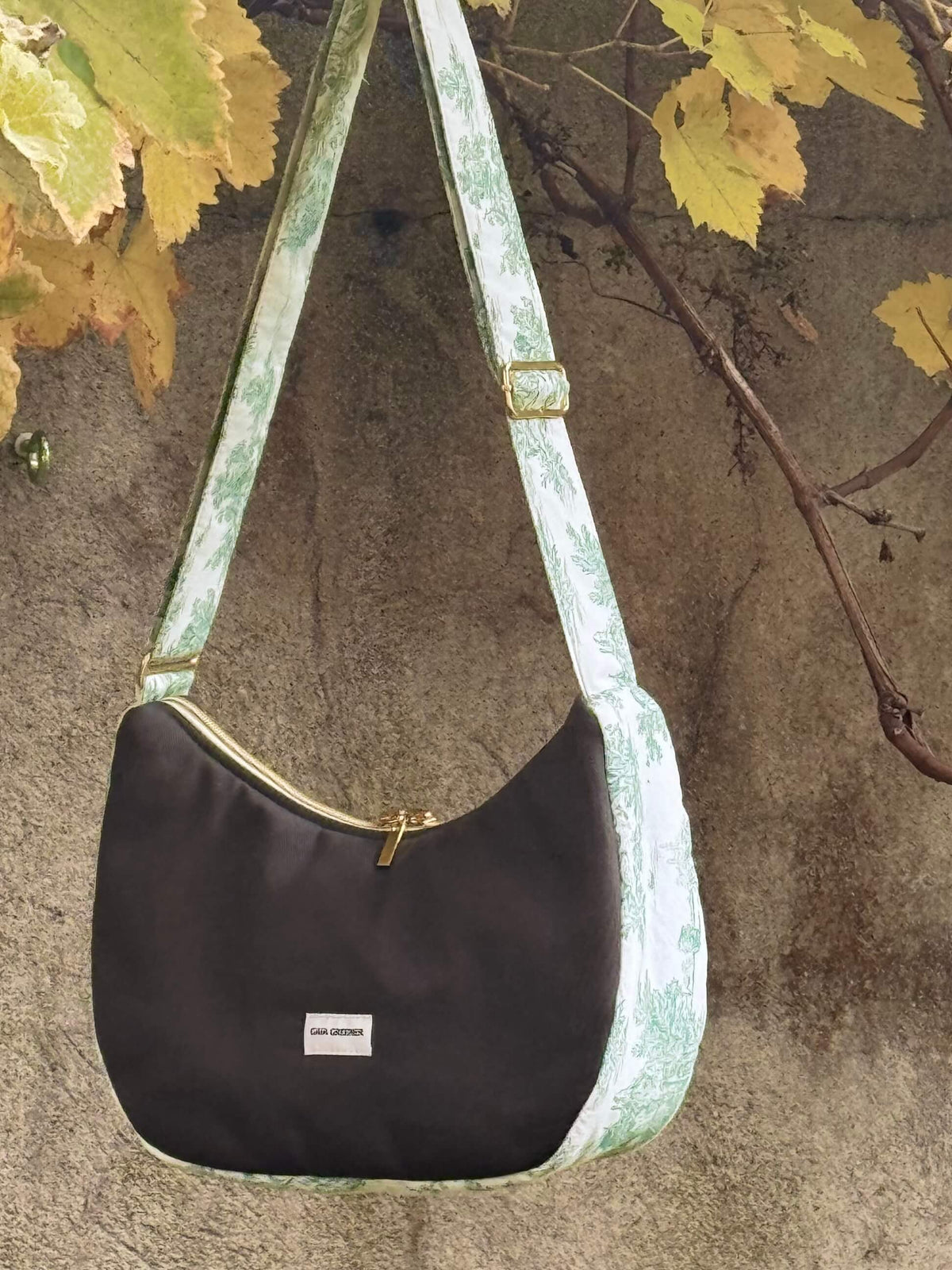 Sac bandoulière femme en coton Oeko-Tex – Fait main en France