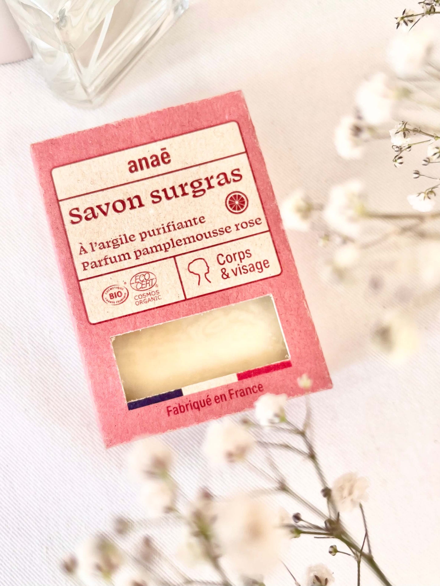 Savon Pamplemousse Bio - Argile Blanche Anaé