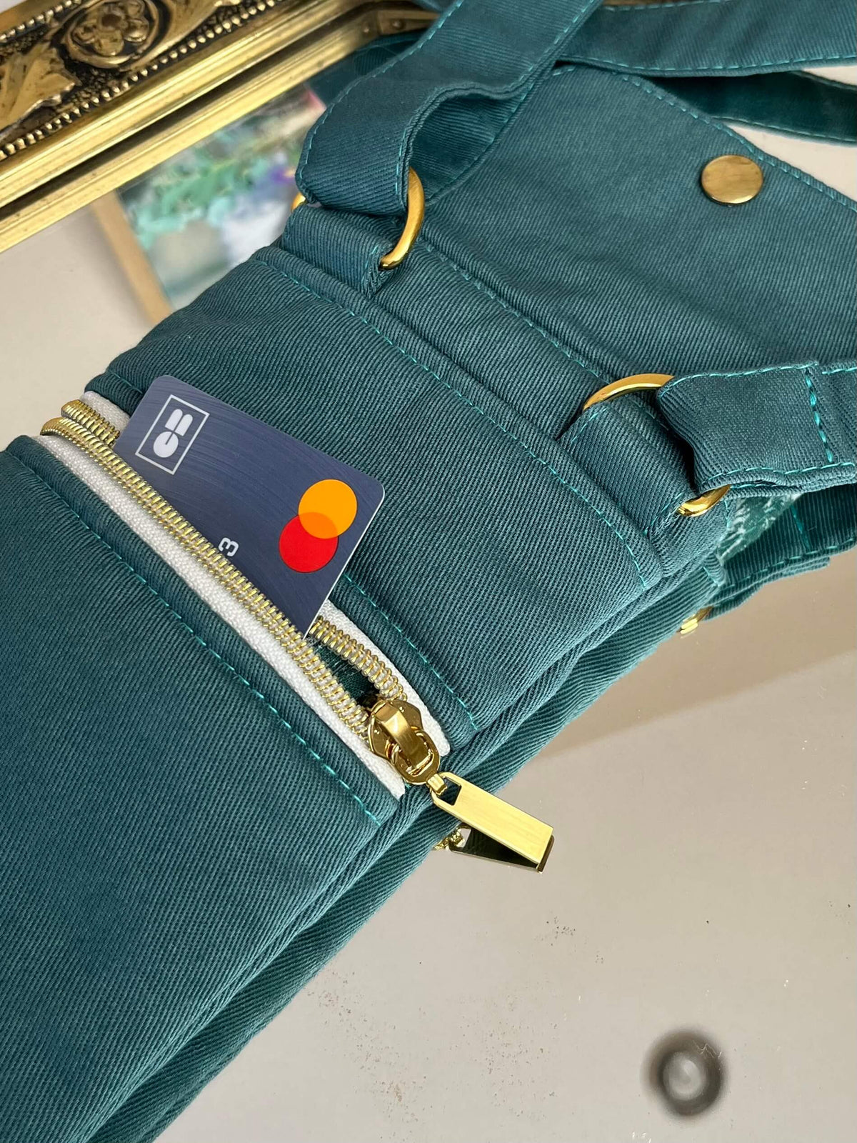 Pochette téléphone portable en coton Oeko-Tex avec anse réglable — Gaia Greener GAIA GREENER
