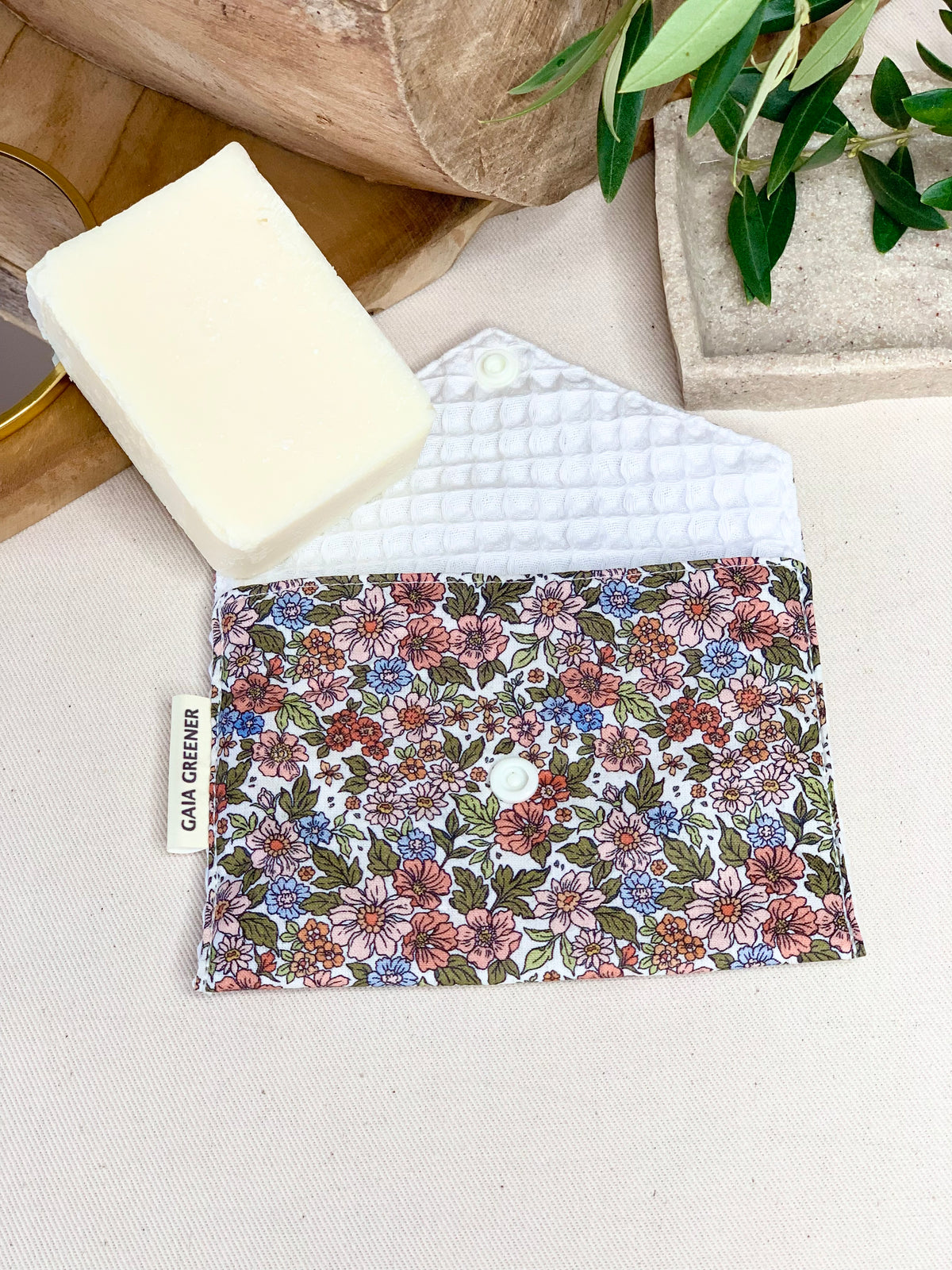Pochette à savon solide voyage.