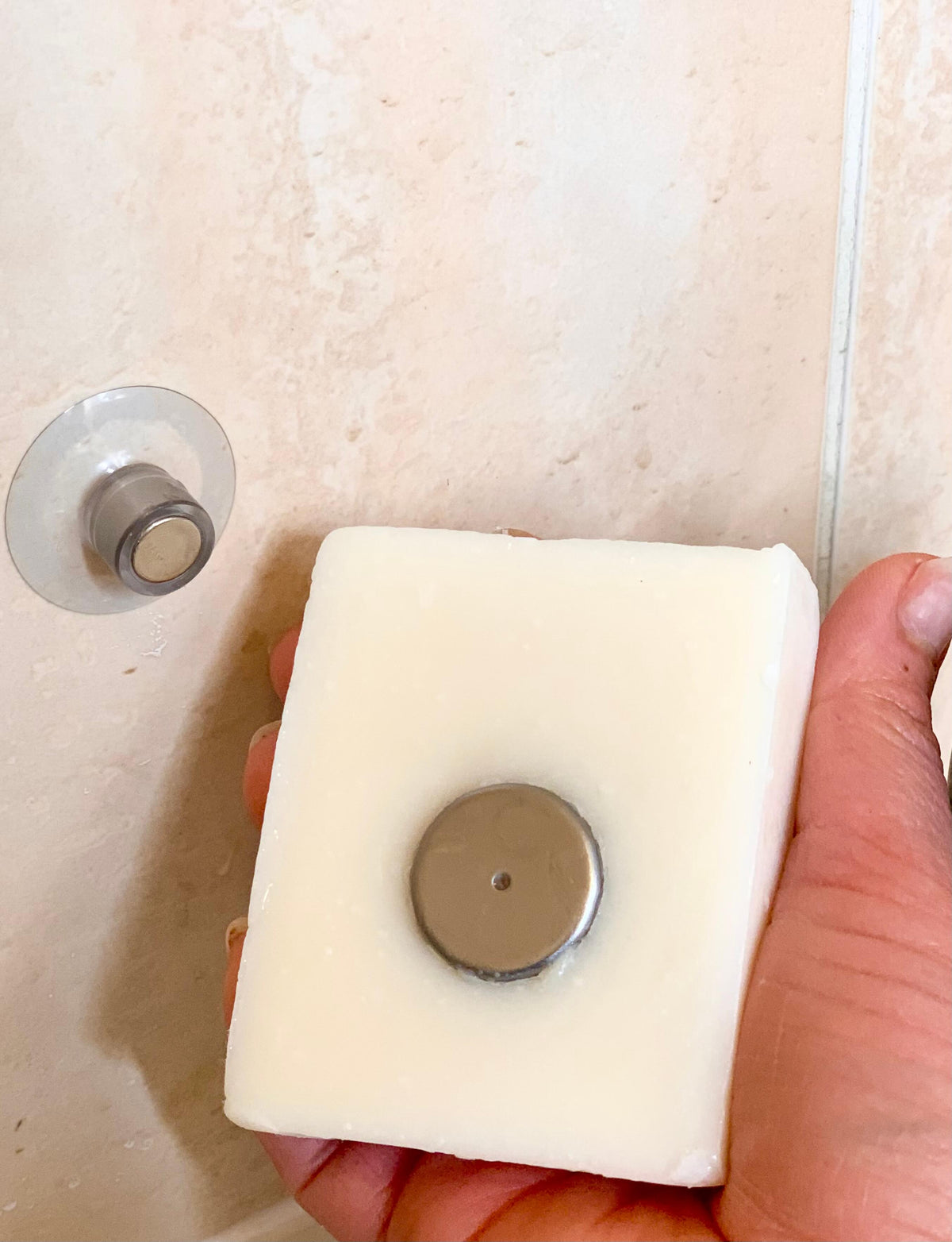 Porte savon magnetique sans percage ventouse.