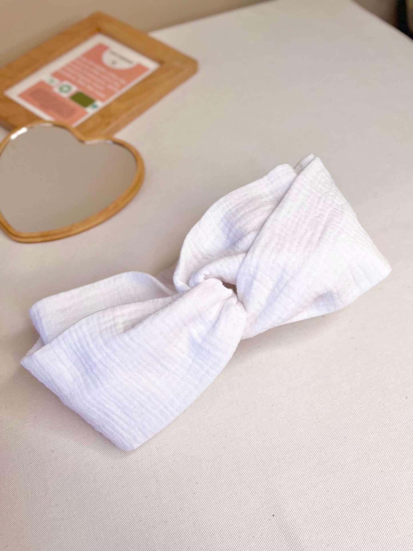 Bandeau cheveux élastique croisé en coton Oeko-Tex – Fait Main |Gaia Greener Gaia Greener