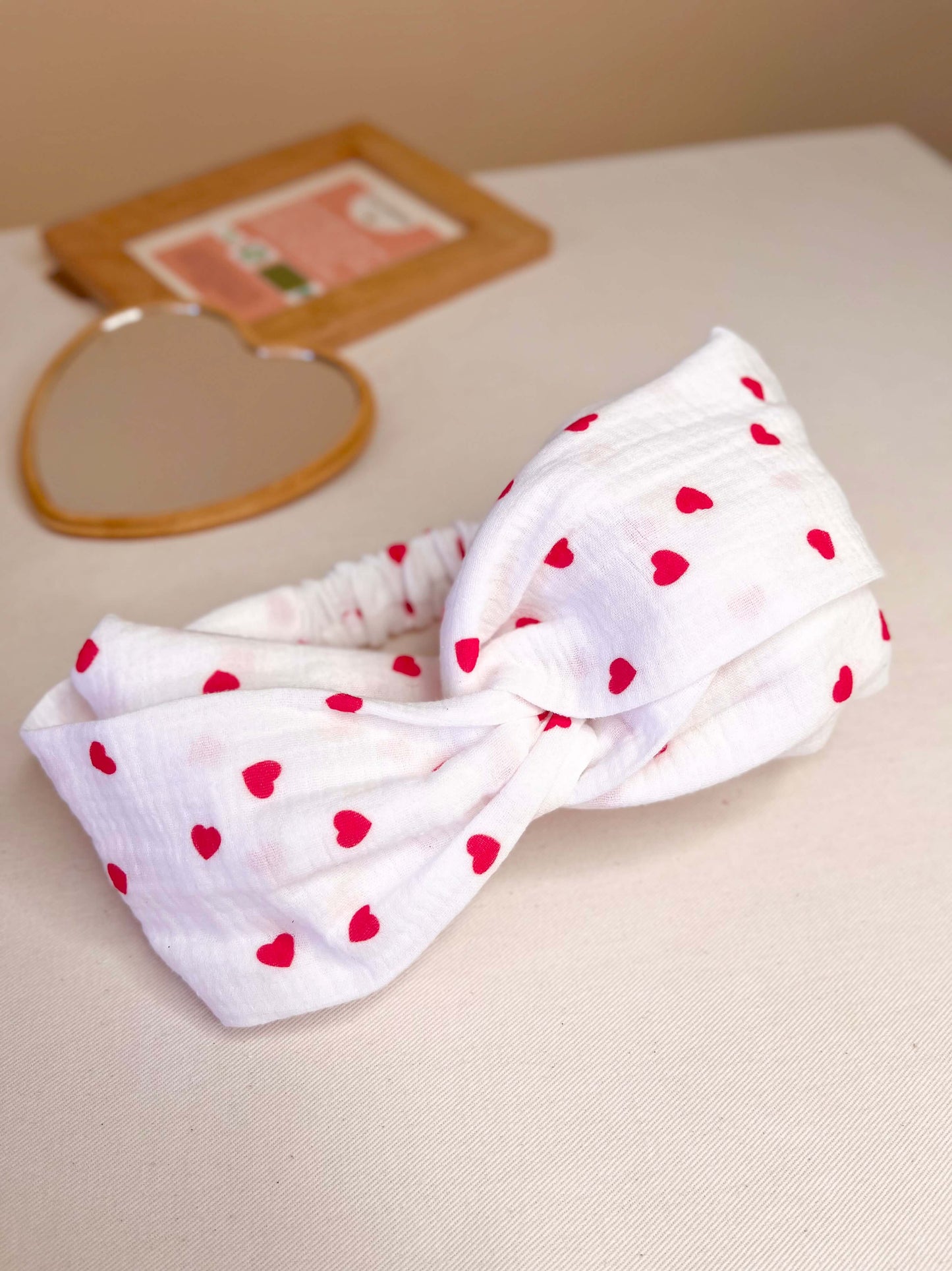 Bandeau cheveux élastique croisé en coton Oeko-Tex – Fait Main |Gaia Greener Gaia Greener