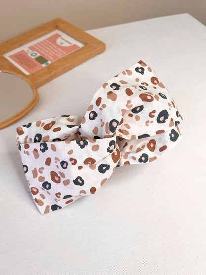 Bandeau cheveux élastique croisé en coton Oeko-Tex – Fait Main |Gaia Greener Gaia Greener