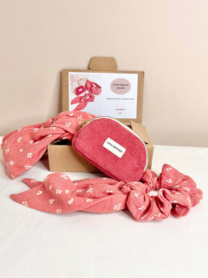 Coffret élégance naturelle – Accessoires faits main pour maman chic GAIA GREENER