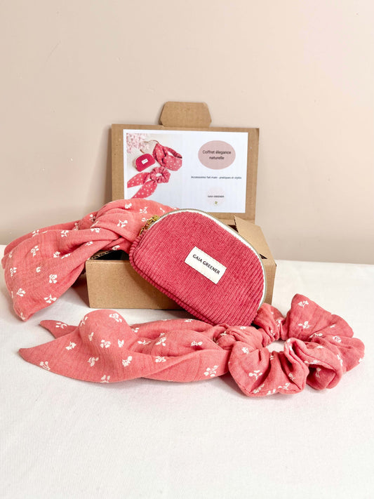 Coffret élégance naturelle – Accessoires faits main pour maman chic GAIA GREENER