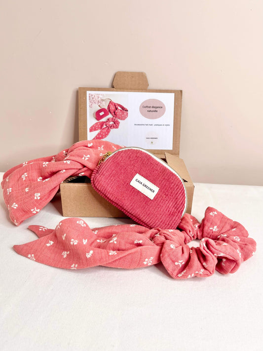 Coffret élégance naturelle – Accessoires faits main pour maman chic GAIA GREENER