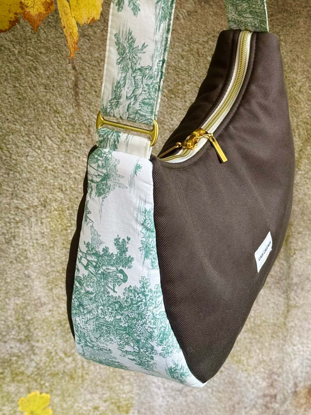 Sac bandoulière femme en coton Oeko-Tex – Fait main en France
