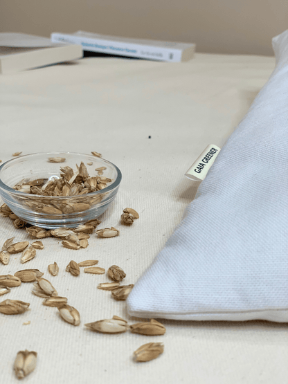 Détail des balles d'épeautre biologiques françaises pour oreiller respirant, anti-transpiration naturelle