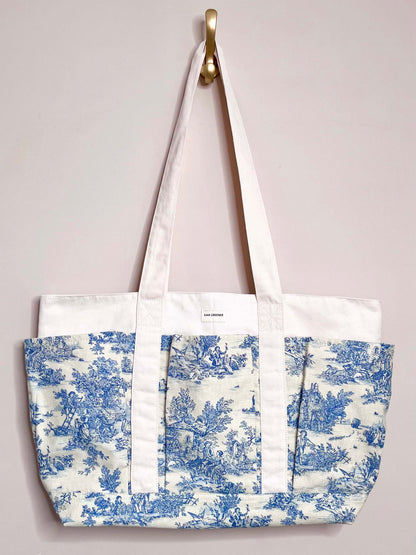 Sac cabas multipoches en coton épais – Idéal courses vrac, Bureau & Cours Gaia Greener