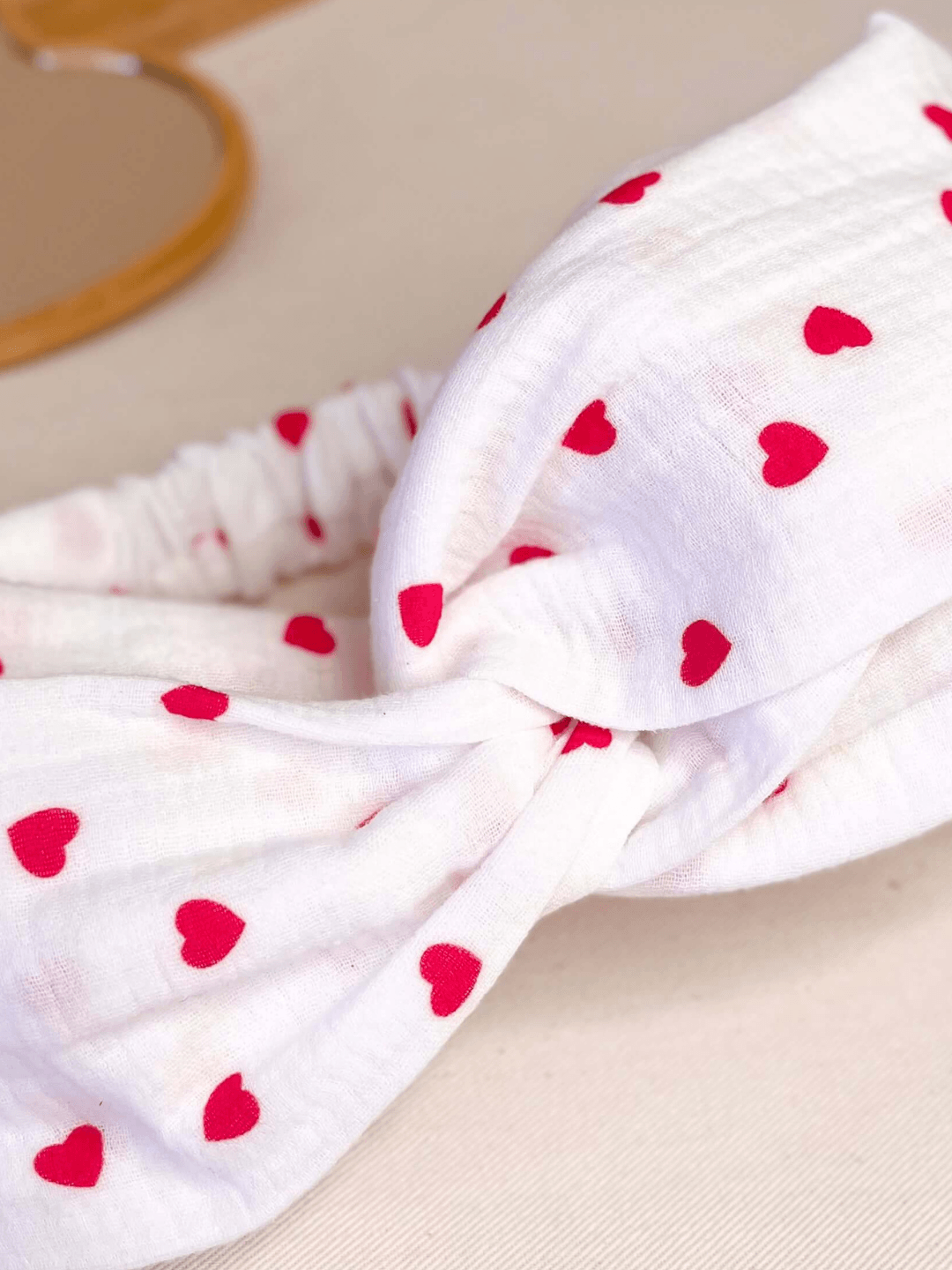 Bandeau cheveux élastique croisé en coton Oeko-Tex – Fait Main |Gaia Greener Gaia Greener