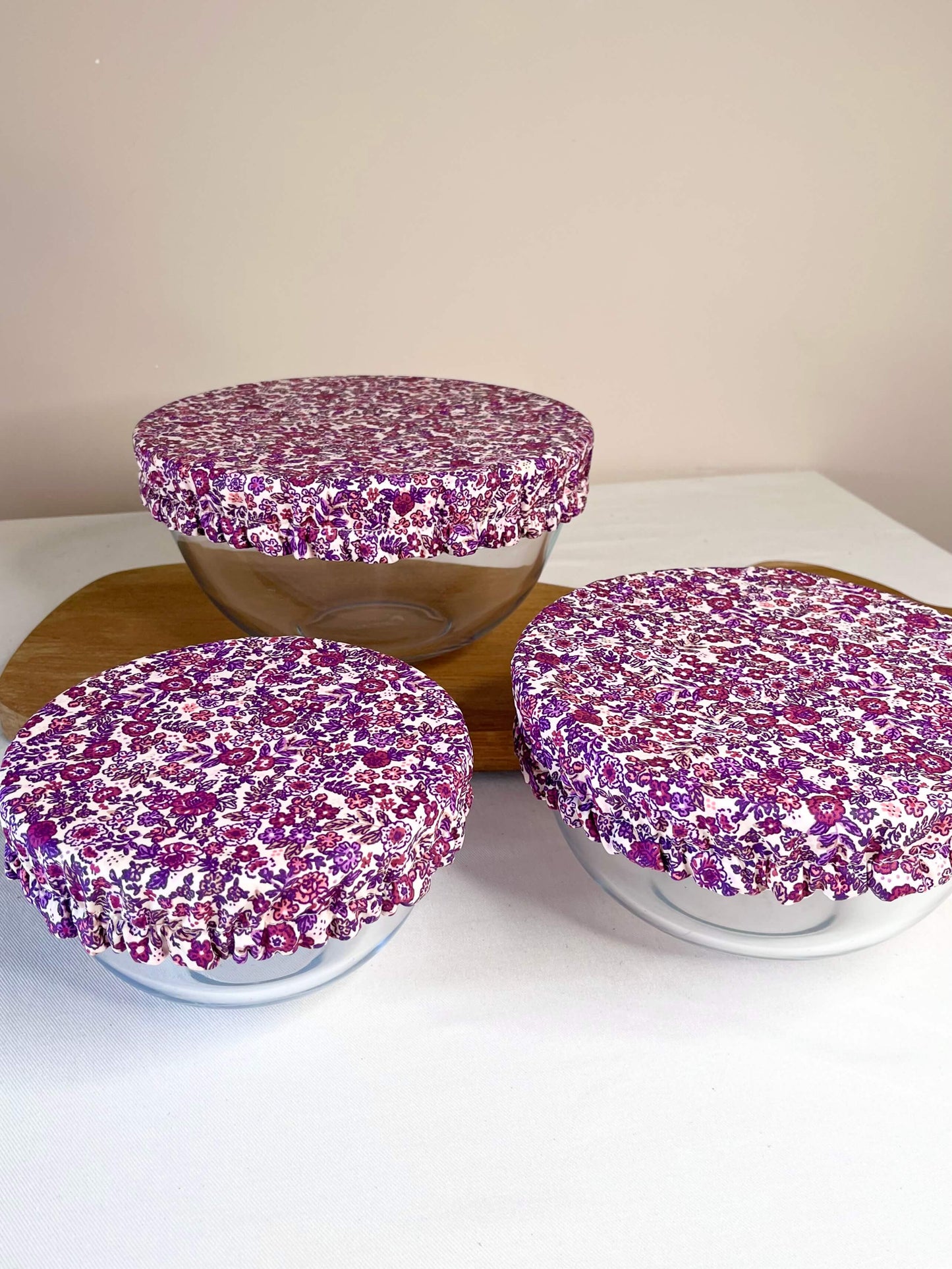Lot de 3 Couvre-plats alimentaires réutilisables et lavables en tissus Oeko-Tex — Gaia Greener GAIA GREENER