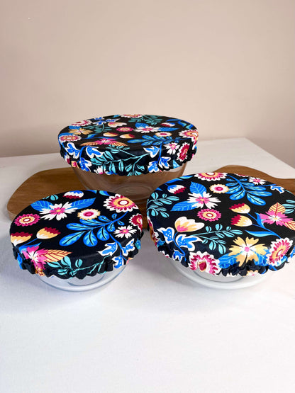 Lot de 3 Couvre-plats alimentaires réutilisables et lavables en tissus Oeko-Tex — Gaia Greener GAIA GREENER