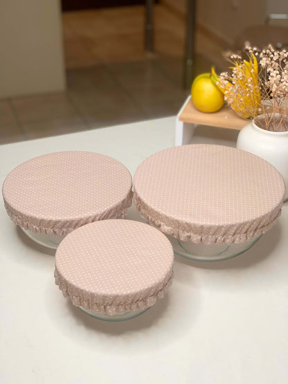 Lot de 3 couvre-plats réutilisables lavables GAIA GREENER