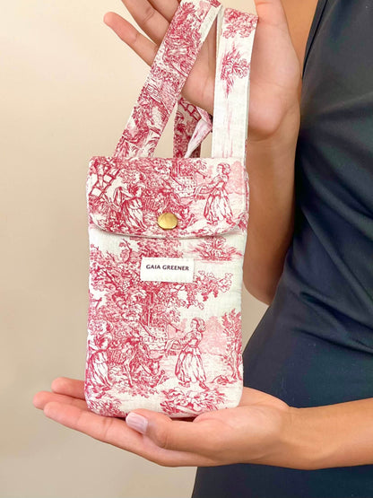 Pochette téléphone portable en coton Oeko-Tex avec anse réglable — Gaia Greener GAIA GREENER