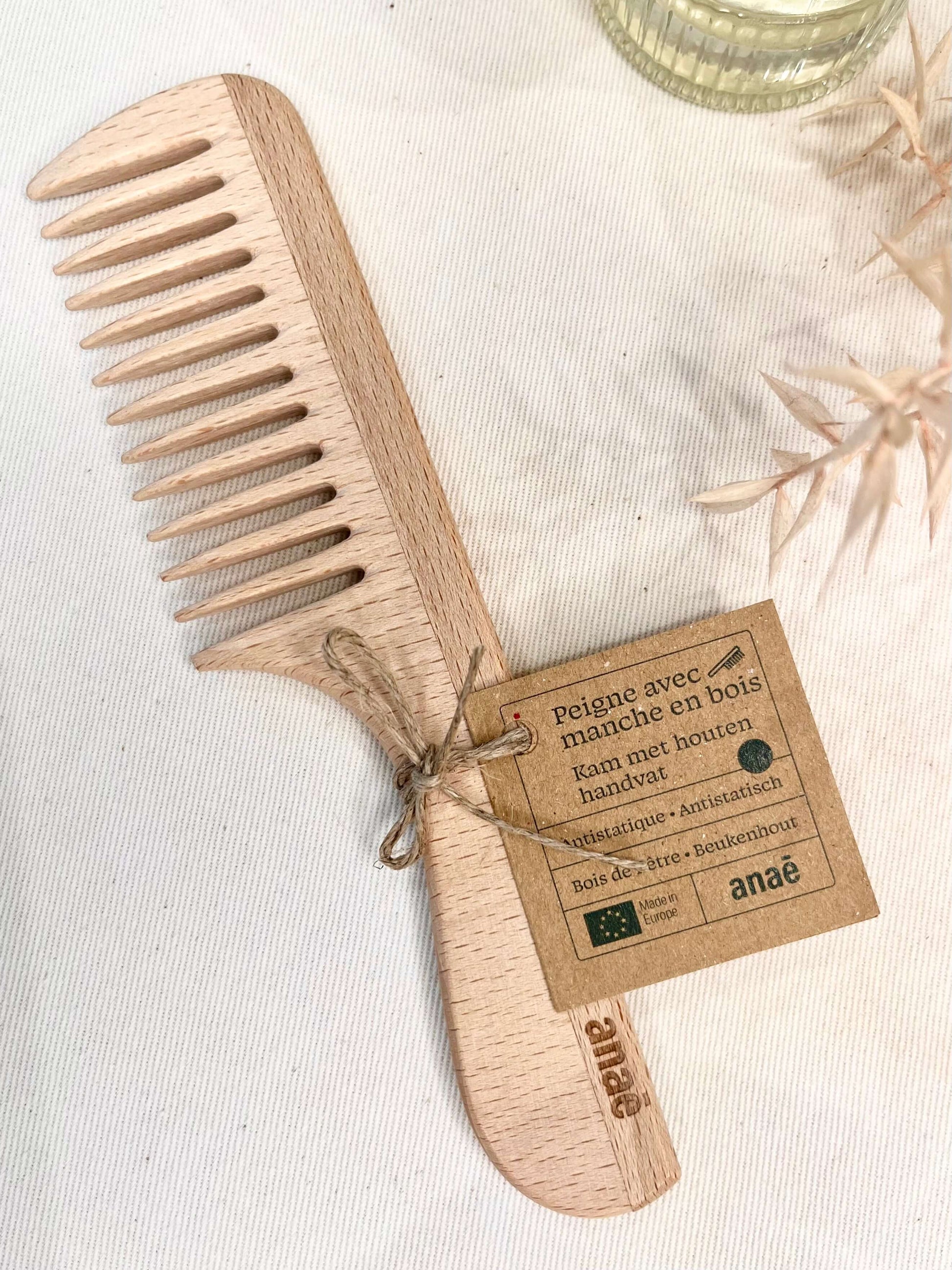 Peigne avec manche en bois GAIA GREENER