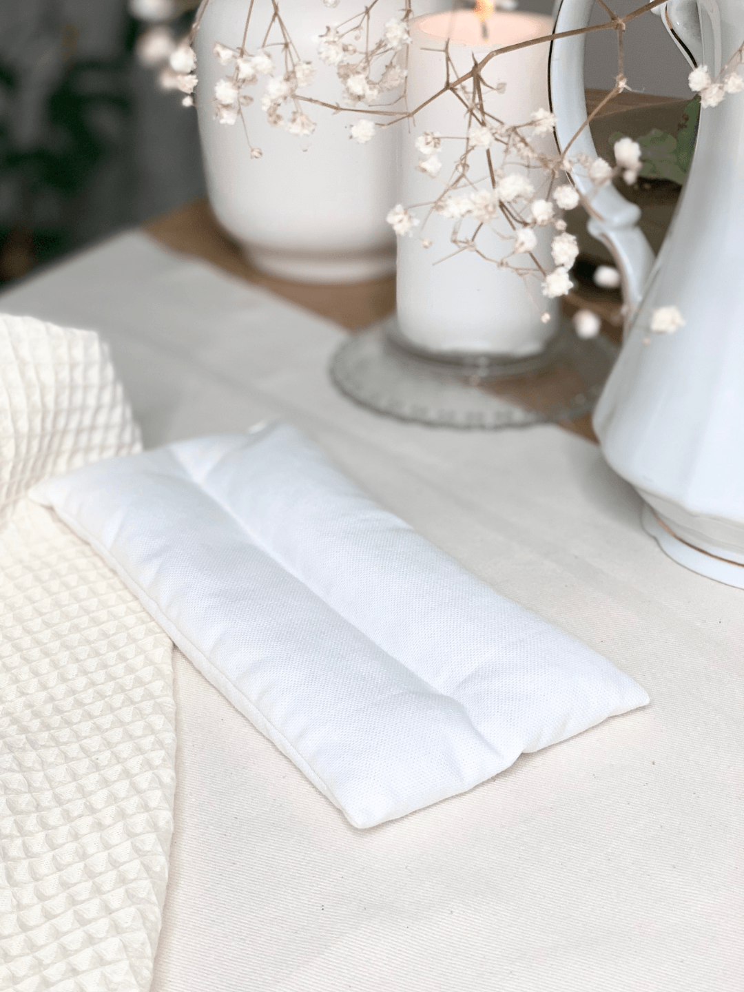 Petite bouillotte sèche aux graines de Lin BIO – Chaleur ciblée & Nomade | Fait main France GAIA GREENER