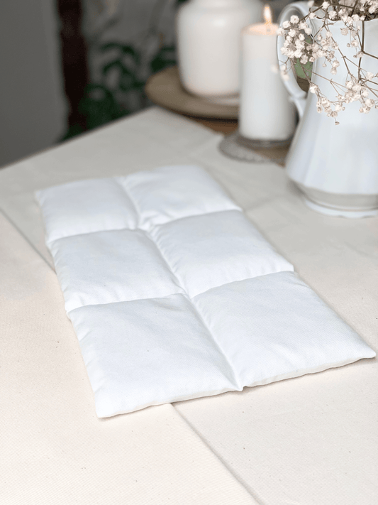 Poche intérieure amovible remplie de 1kg de graines de lin biologiques françaises pour thermothérapie naturelle Gaia Greener.