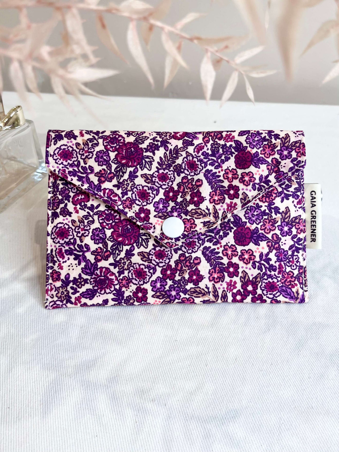 Pochette à savon impermeable fait main gaia greener