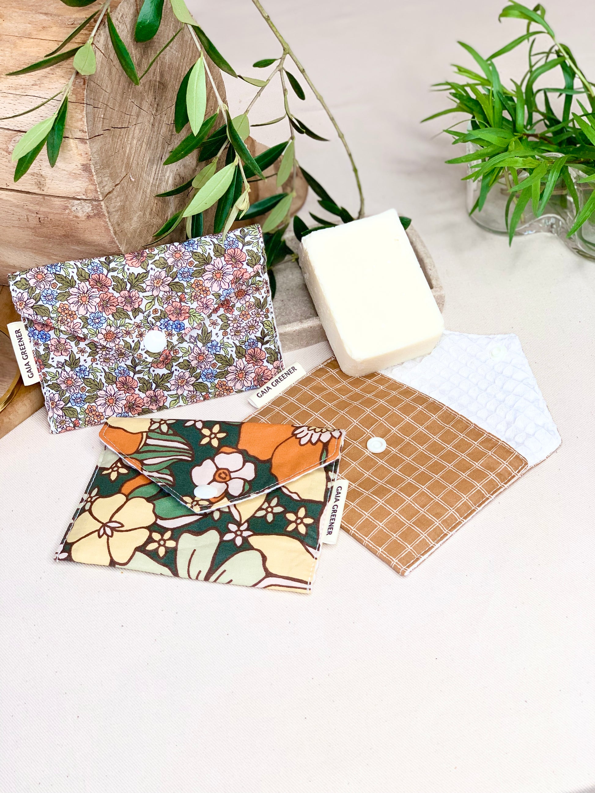 Pochette à savon solide imperméable.