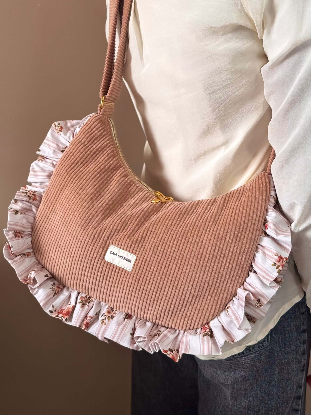 Froufrou crossbodytas voor dames van Oeko-Tex katoen — Gaia Greener