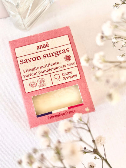 Savon Pamplemousse Bio  - Argile Blanche Anaé