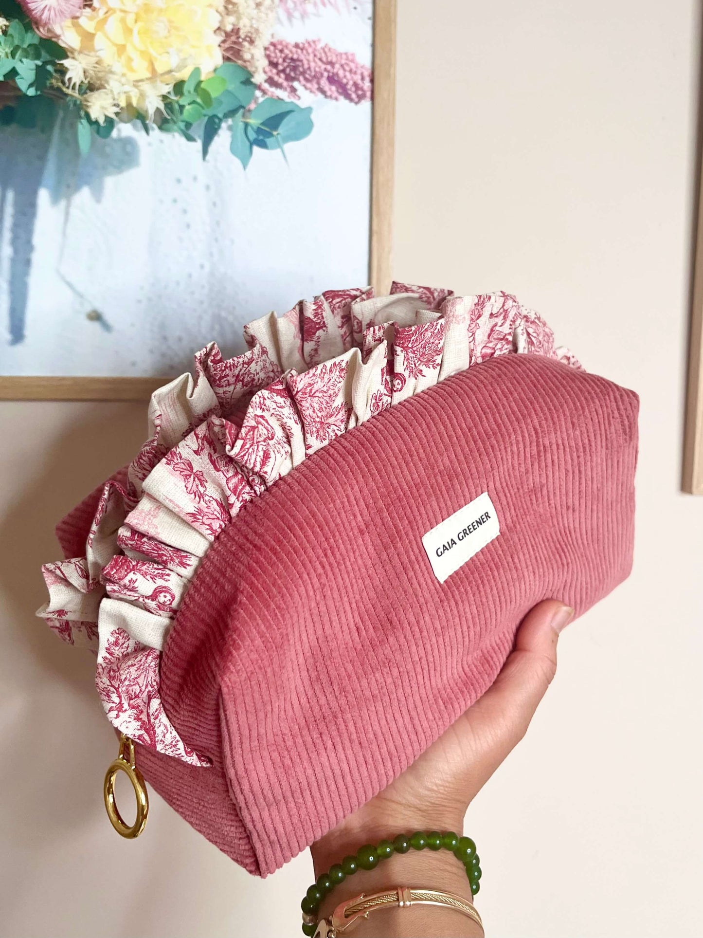 Trousse de toilette femme - coton imperméable GAIA GREENER