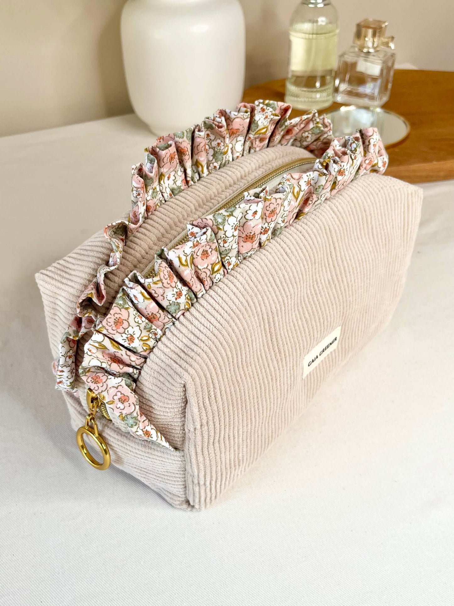 Trousse de toilette femme - coton imperméable GAIA GREENER