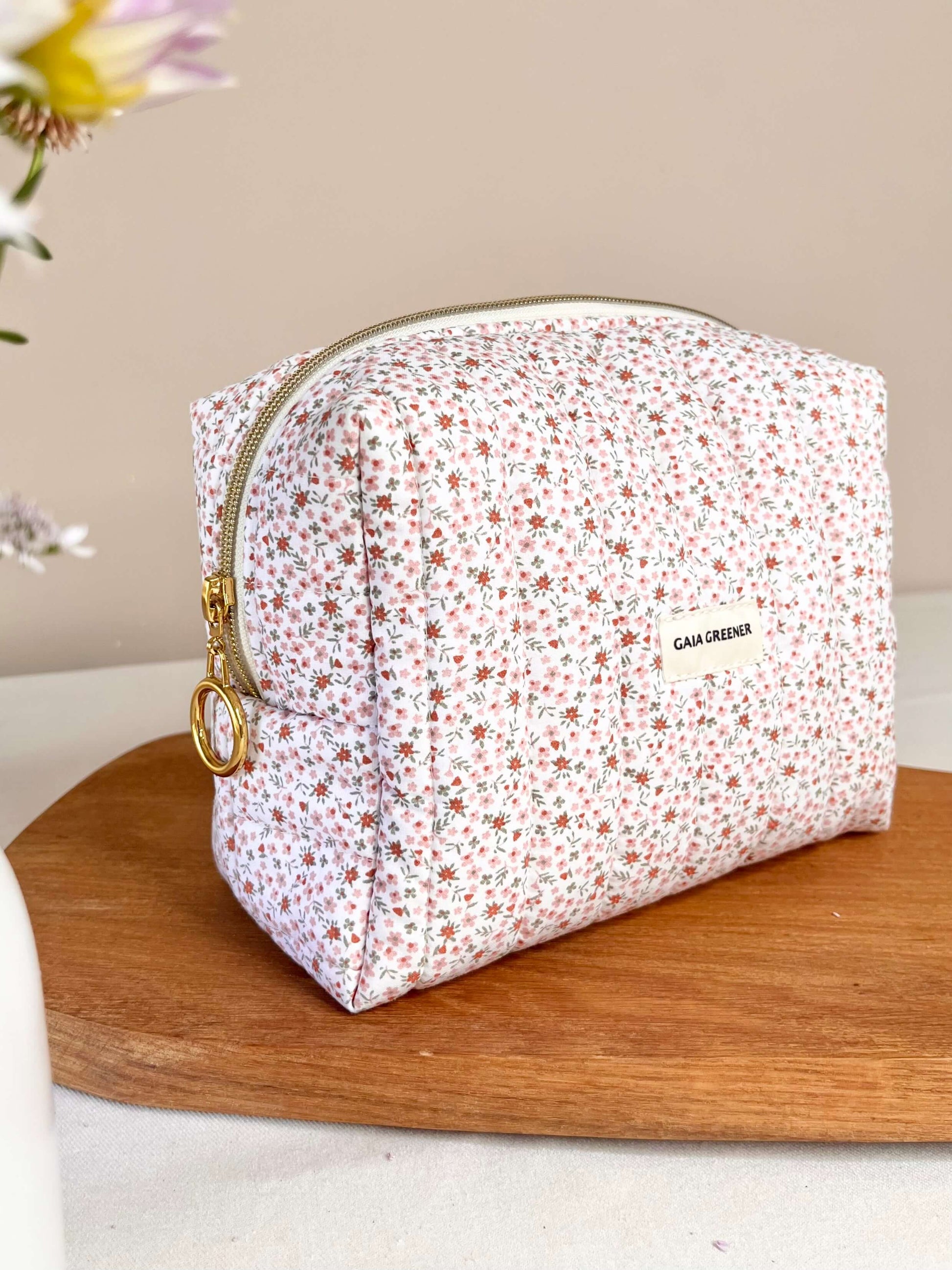 Trousse de toilette Imperméable en Coton Oeko-Tex – Fait Main Gaia Greener
