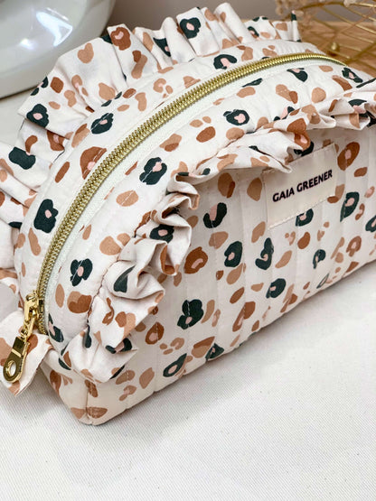 Trousse de toilette femme en coton imperméable GAIA GREENER