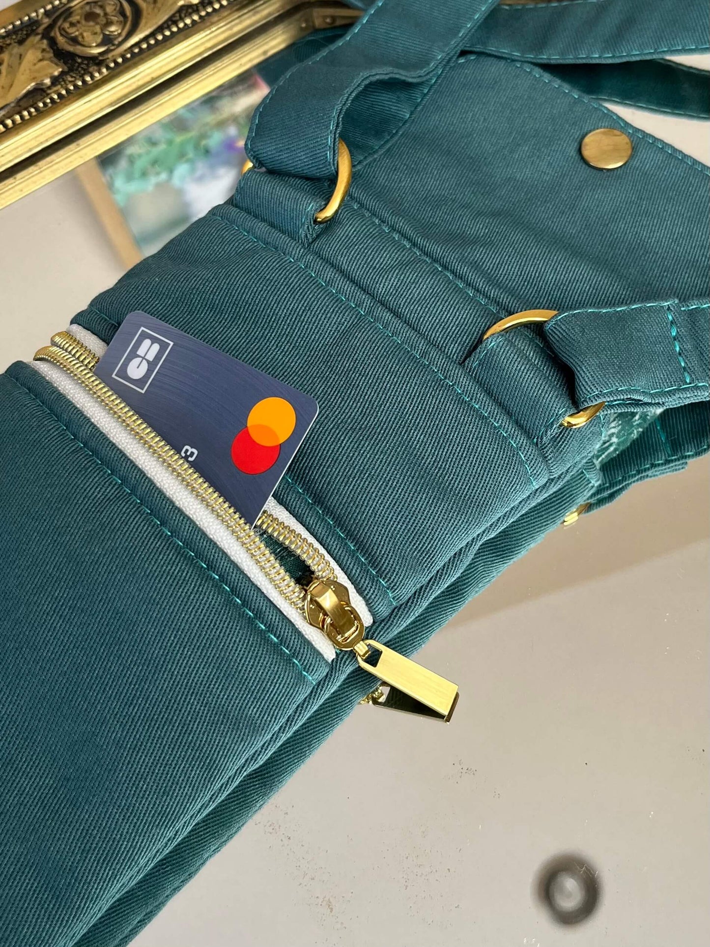 Pochette téléphone portable en coton Oeko-Tex avec anse réglable — Gaia Greener GAIA GREENER