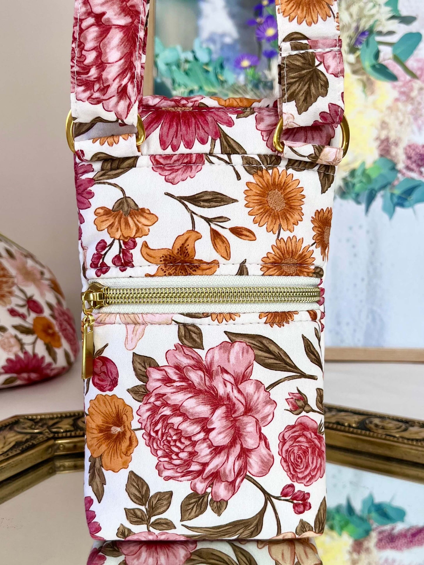 Pochette téléphone portable en coton Oeko-Tex avec anse réglable — Gaia Greener GAIA GREENER