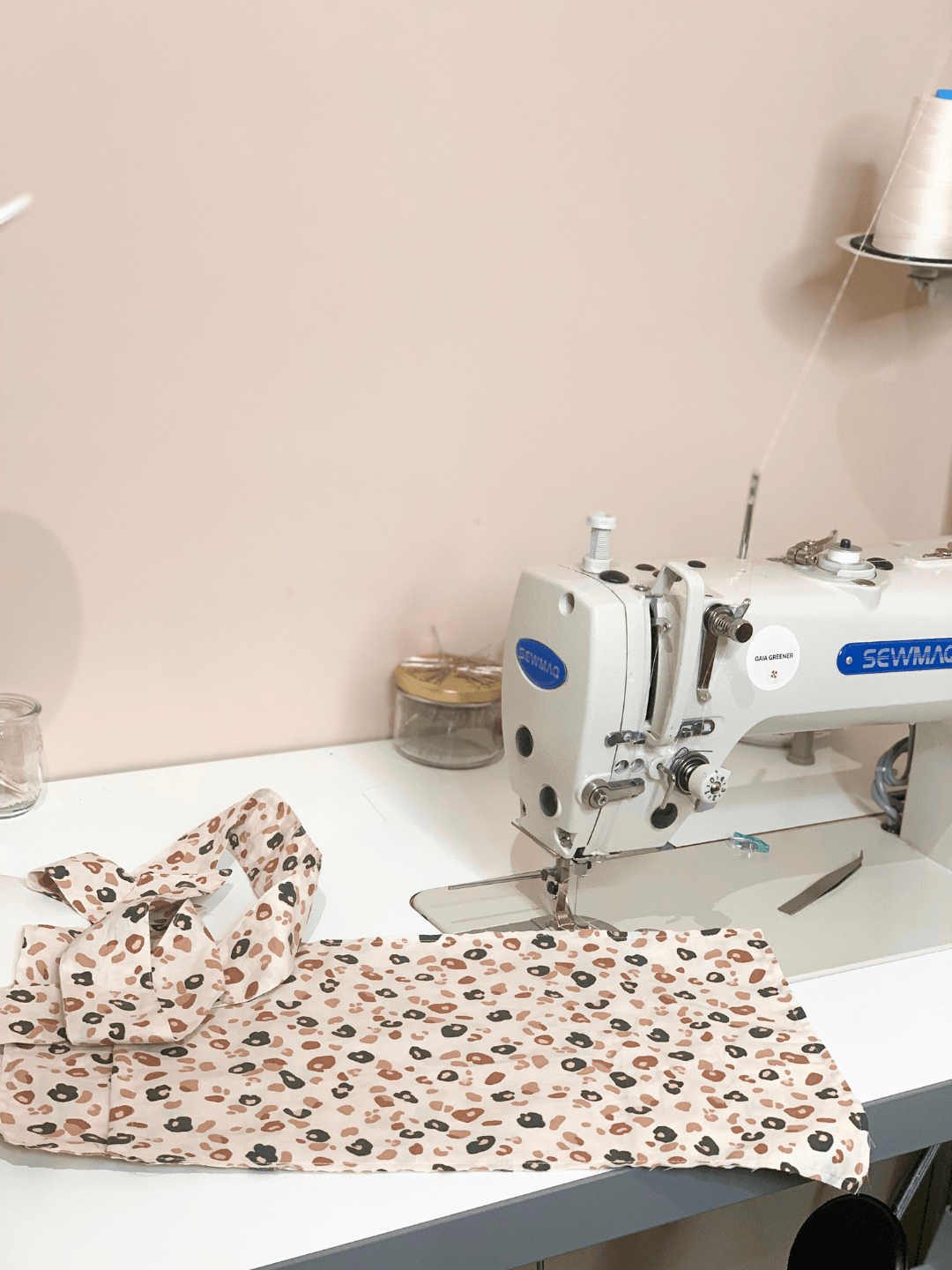 Bouillotte sèche cervicale artisanale française.