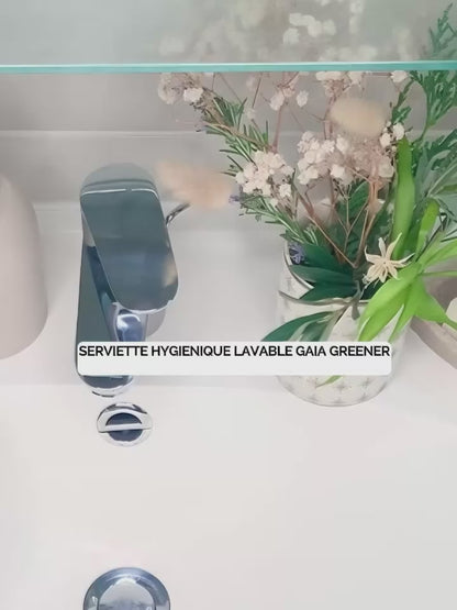 Serviette hygiénique lavable - flux abondant