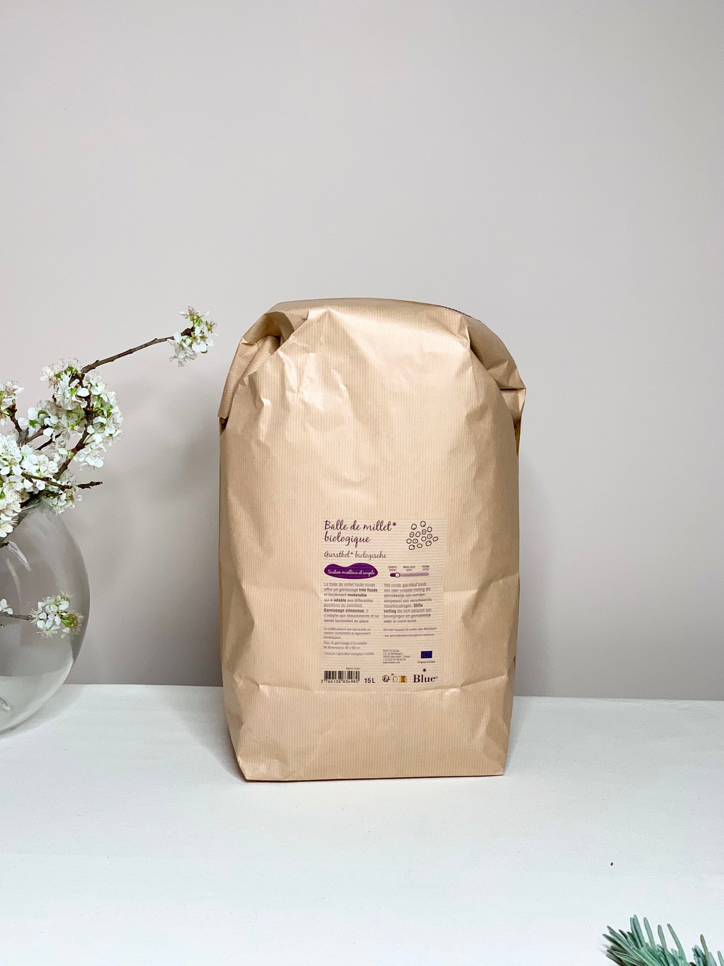 Recharge Balle de Millet Biologique pour Oreiller GAIA GREENER