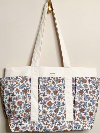Sac cabas multipoches en coton épais – Idéal courses vrac, Bureau & Cours Gaia Greener